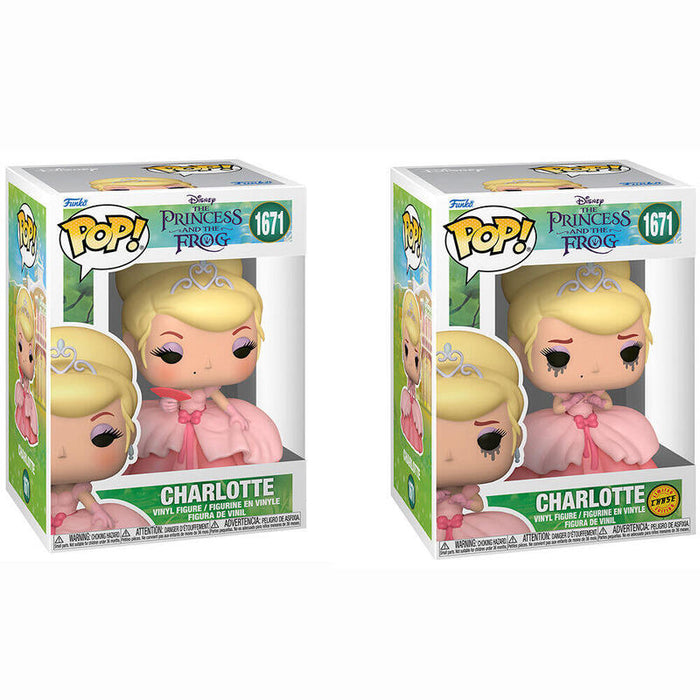 Pack De 6 Unidades  Figura Pop Disney Tiana Y El Sapo Charlotte 5 + 1 Chase