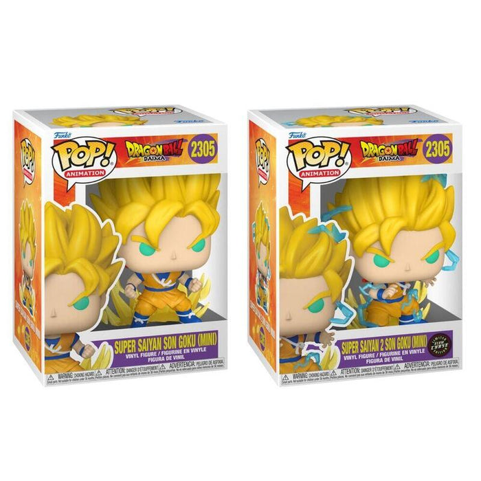 Pack De 6 Unidades - Figura Pop Dragon Ball Daima Super Saiyan Son Goku Mini 5 + 1 Chase