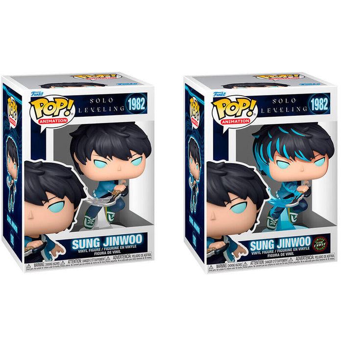 Pack De 6 Unidades - Figura Pop Solo Leveling Sung Jinwoo 5 + 1 Chase
