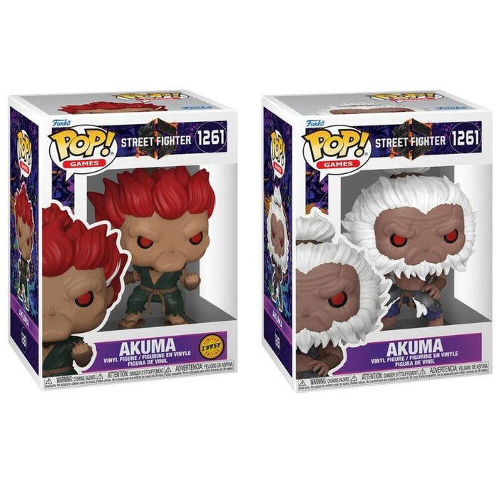 Pack De 6 Unidades - Figura Pop Street Fighter Akuma 5 + 1 Chase