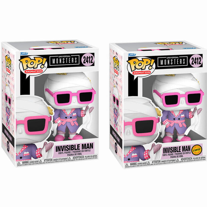 Pack De 6 Unidades - Figura Pop Universal Monsters Invisible Man 5 + 1 Chase