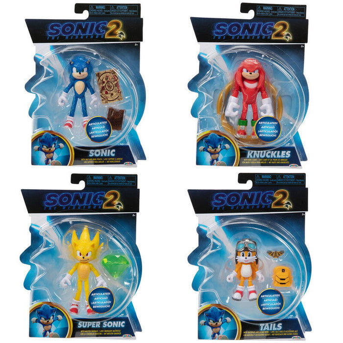Pack De 6 Unidades - Figura Wave 2 Sonic 2 10cm Surtido