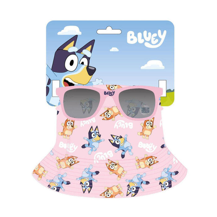 Pack De 6 Unidades - Gorro Pescador + Gafas Sol Bluey