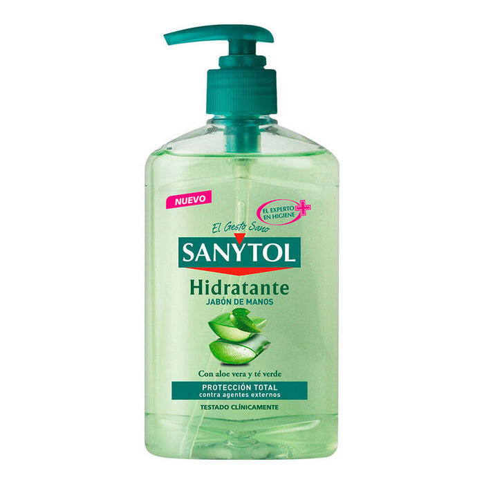 Pack De 6 Unidades - Jabón Manos Nutritivo Con Aloe Vera Y Té Verde 250 Ml