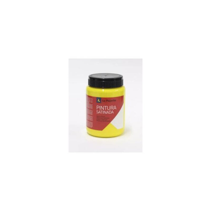 Pack De 6 Unidades La Pajarita Témpera Escolar Bote De 35ml Satinada Amarillo Oro L-02