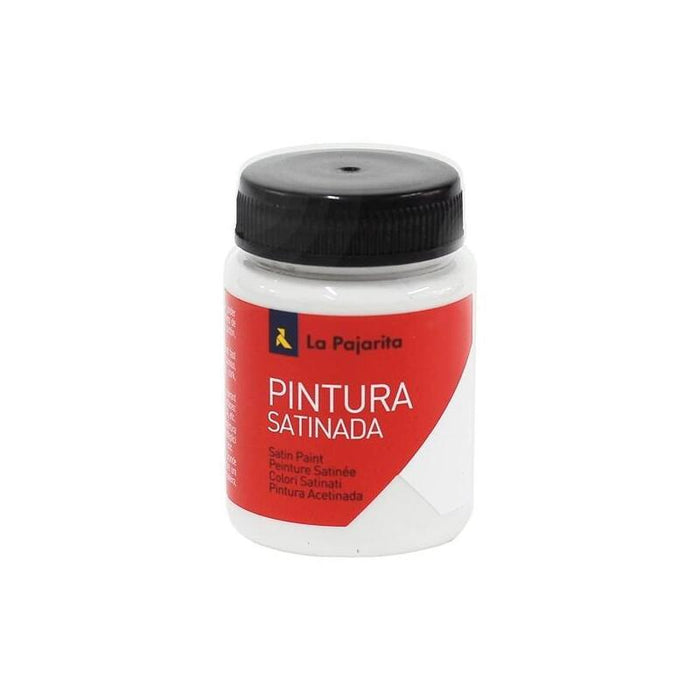 Pack De 6 Unidades La Pajarita Témpera Escolar Bote De 35ml Satinada Blanco L-21