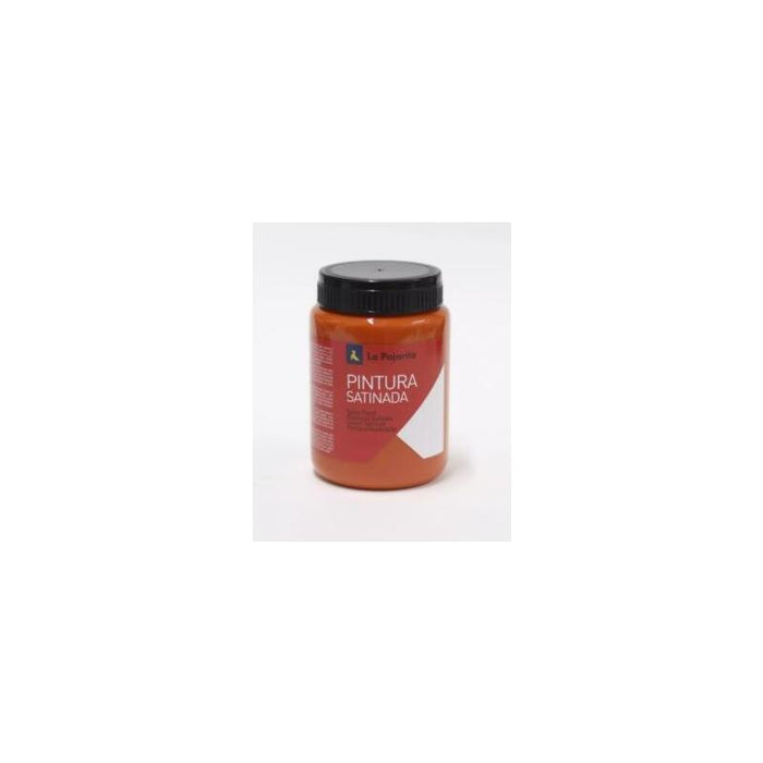 Pack De 6 Unidades La Pajarita Témpera Escolar Bote De 35ml Satinada Naranja L-06