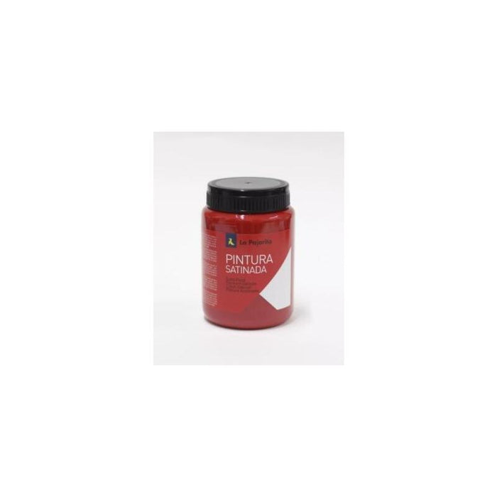 Pack De 6 Unidades La Pajarita Témpera Escolar Bote De 35ml Satinada Rojo Bermellon L-07