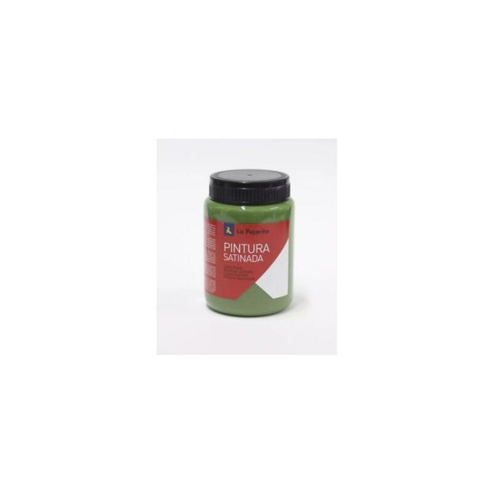 Pack De 6 Unidades La Pajarita Témpera Escolar Bote De 35ml Satinada Verde Monte L-16