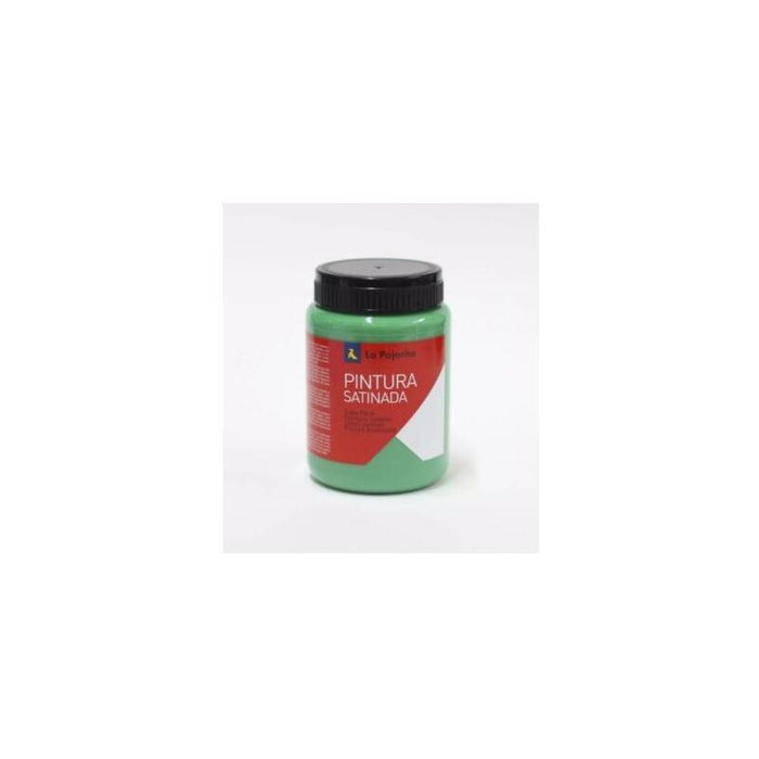 Pack De 6 Unidades La Pajarita Témpera Escolar Bote De 35ml Satinada Verde Vivo L-17