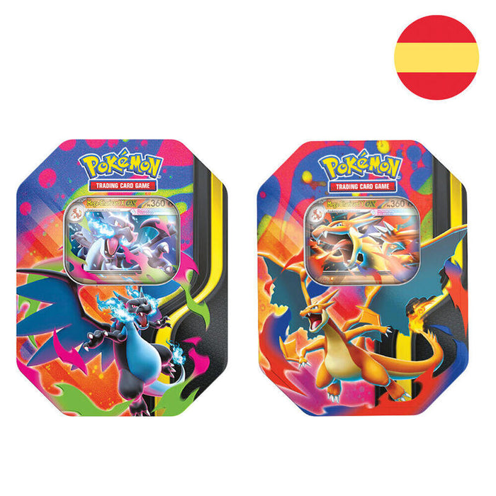 Pack De 6 Unidades - Lata Juego Cartas Coleccionables Spring Ex Pokemon Español