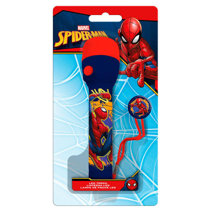 Pack De 6 Unidades - Linterna Led Grande Spiderman Marvel