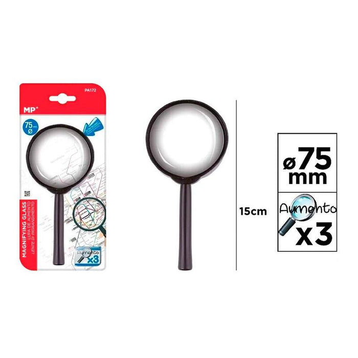 Pack De 6 Unidades - Lupa De 3 Aumentos Ø75 X 150 Mm, Blister