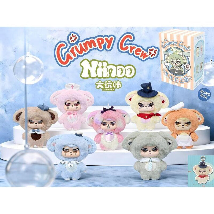 Pack De 6 Unidades - Muñeco Llavero Sorpresa Blind Box Grumpy Crew Niinoo 17cm Surtido