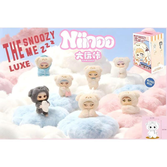 Pack De 6 Unidades - Muñeco Llavero Sorpresa Blind Box The Snoozy Me Luxe Niinoo 18cm Surtido