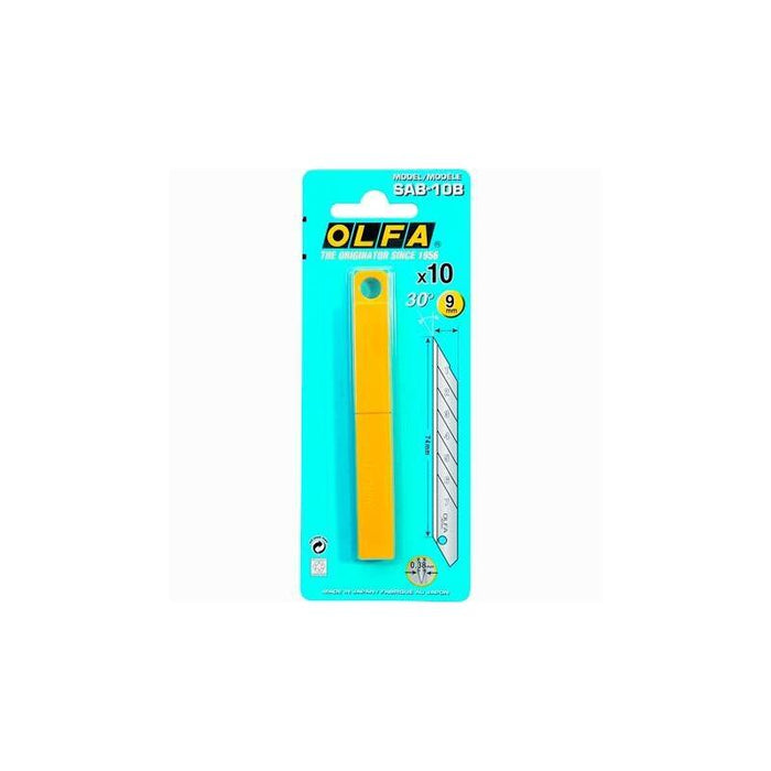 Pack De 6 Unidades Olfa Repuesto Cutter 9mm / Cuchilla Fracturable 10 Cuchillas