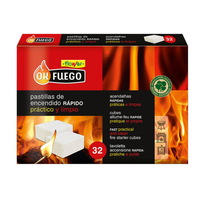 Pack De 6 Unidades - Pastillas De Encendido Rápido Okfuego, 32 Uds