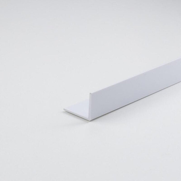 Pack De 6 Unidades - Perfil Bricolaje Angulo L Pvc Blanco Satinado 1000 X 40 X 10 Mm