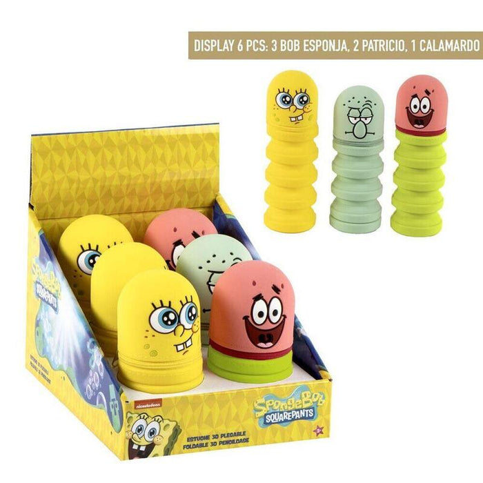 Pack De 6 Unidades - Portatodo Silicona Bob Esponja Surtido