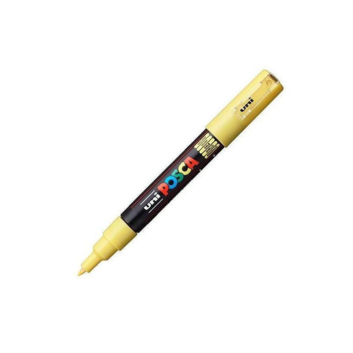 Pack De 6 Unidades Posca Marcador  Pc-1m No Permanente Punta Extrafina 0.7-1mm Amarillo