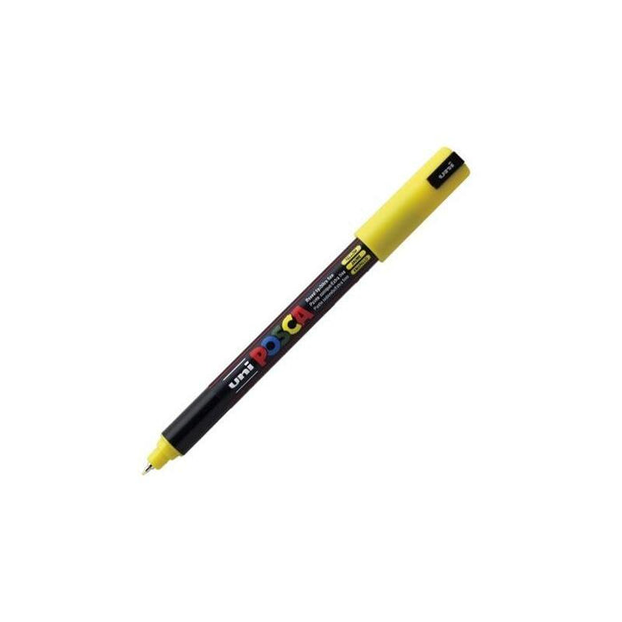 Pack De 6 Unidades Posca Marcador  Pc-1mr No Permanente Punta Extrafina 0.7mm  Amarillo