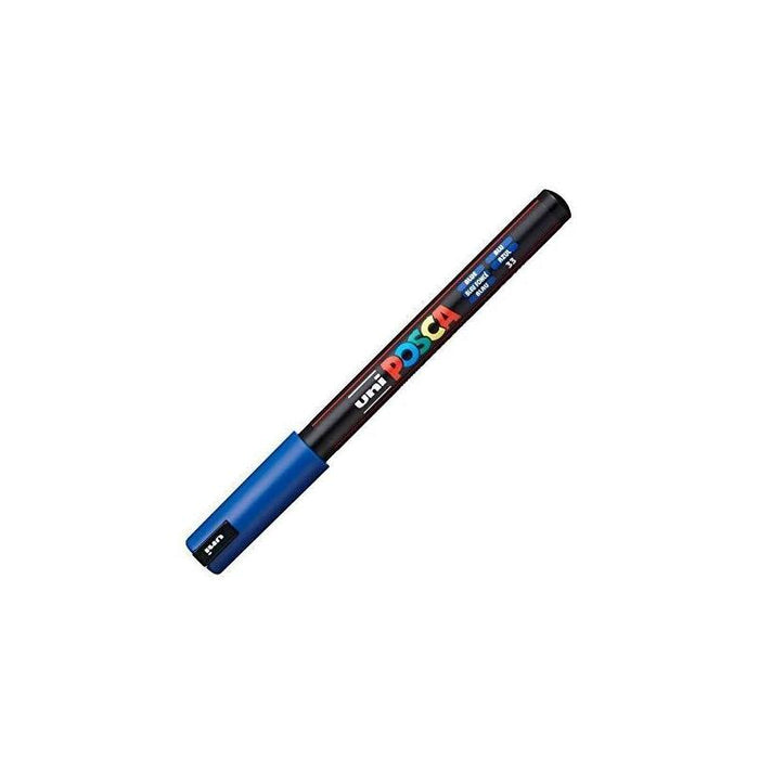 Pack De 6 Unidades Posca Marcador  Pc-1mr No Permanente Punta Extrafina 0.7mm Azul