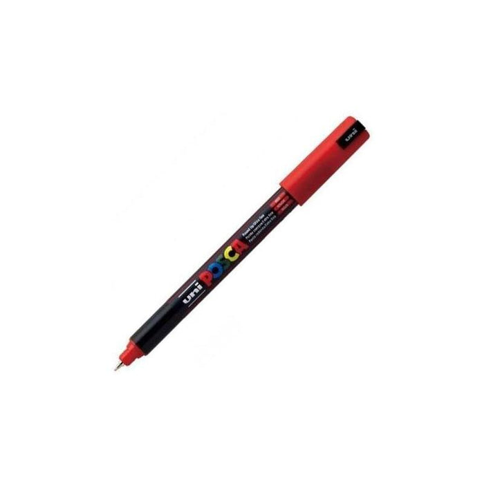 Pack De 6 Unidades Posca Marcador  Pc-1mr No Permanente Punta Extrafina 0.7mm Rojo