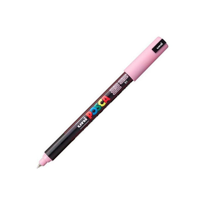 Pack De 6 Unidades Posca Marcador  Pc-1mr No Permanente Punta Extrafina 0.7mm  Rosa Claro