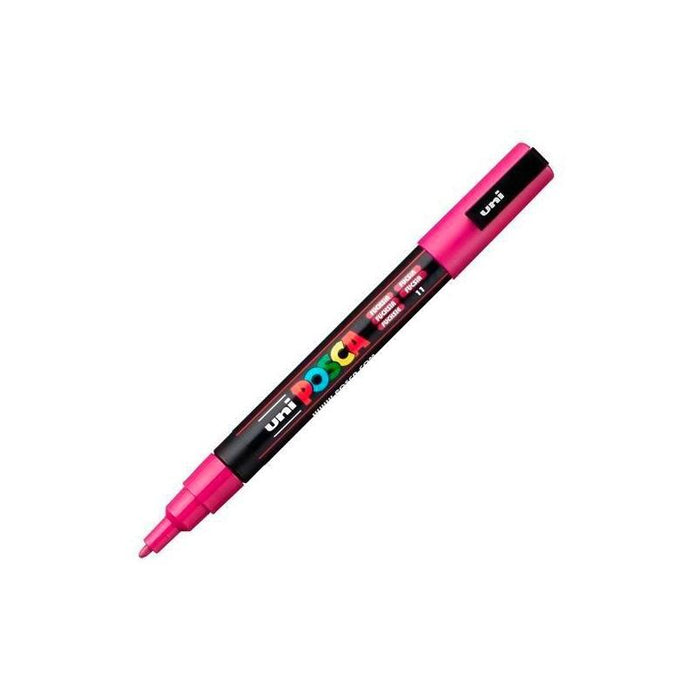 Pack De 6 Unidades Posca Marcador  Pc-3m Punta Cónica 0,9 - 1,3 Mm Fucsia
