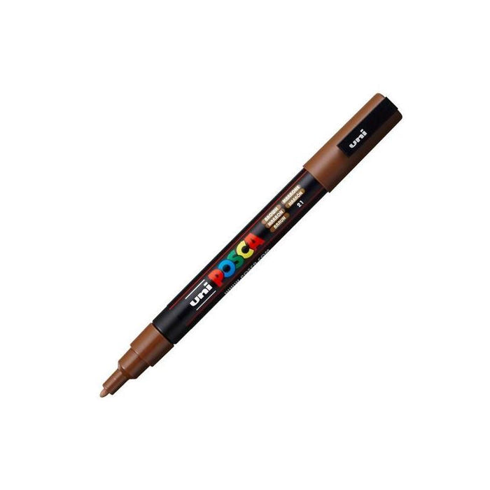 Pack De 6 Unidades Posca Marcador  Pc-3m Punta Cónica 0,9 - 1,3 Mm Marrón