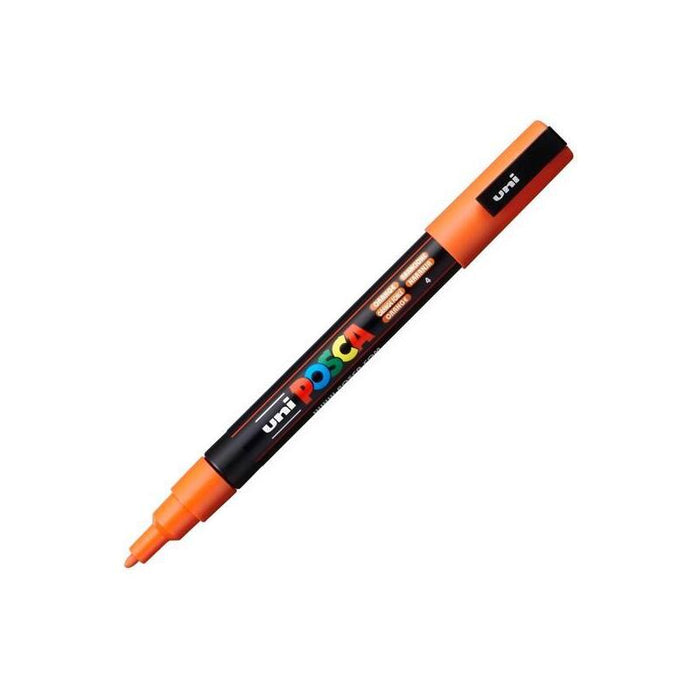 Pack De 6 Unidades Posca Marcador  Pc-3m Punta Cónica 0,9 - 1,3 Mm Naranja