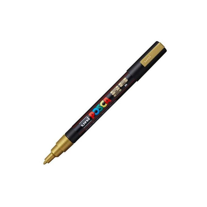 Pack De 6 Unidades Posca Marcador  Pc-3m Punta Cónica 0,9 - 1,3 Mm Oro