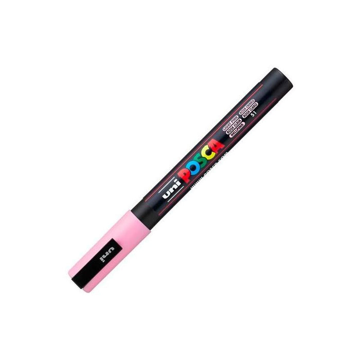 Pack De 6 Unidades Posca Marcador  Pc-3m Punta Cónica 0,9 - 1,3 Mm Rosa Claro