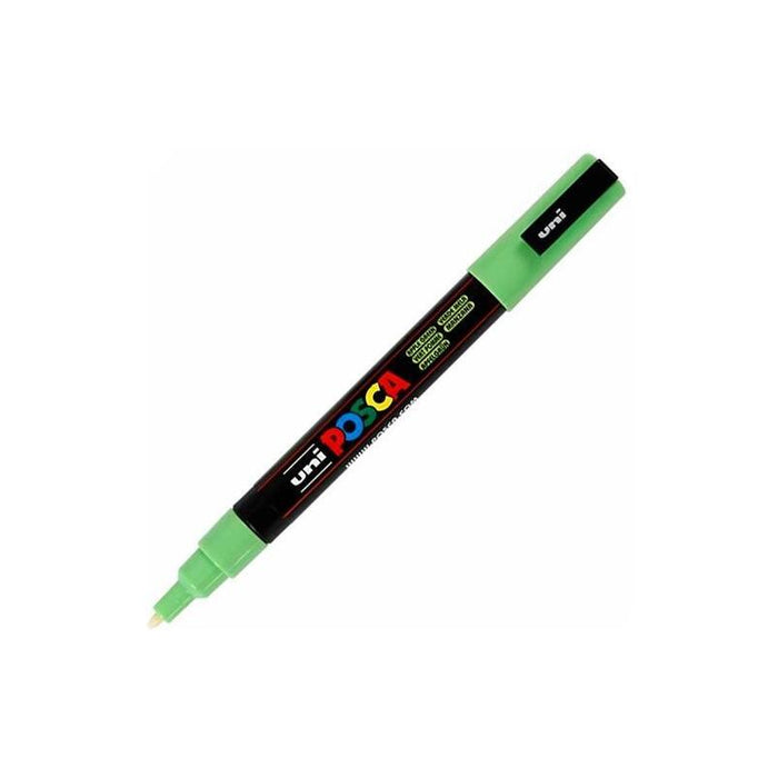 Pack De 6 Unidades Posca Marcador  Pc-3m Punta Cónica 0,9 - 1,3 Mm Verde Manzana