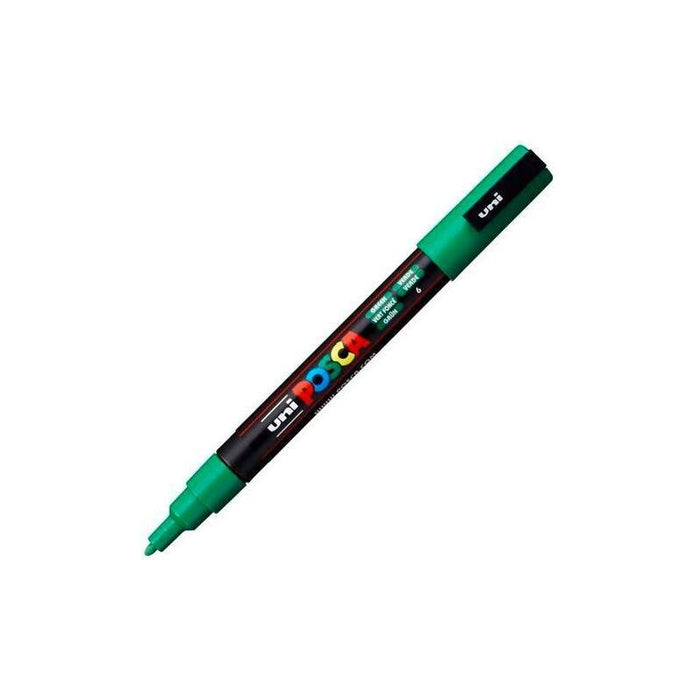 Pack De 6 Unidades Posca Marcador  Pc-3m Punta Cónica 0,9 - 1,3 Mm Verde