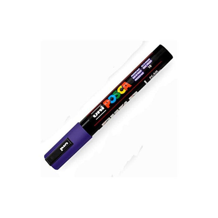 Pack De 6 Unidades Posca Marcador  Pc-5m No Permanente Punta Forma De Bala 1,8 - 2,5 Mm Azul Prusia