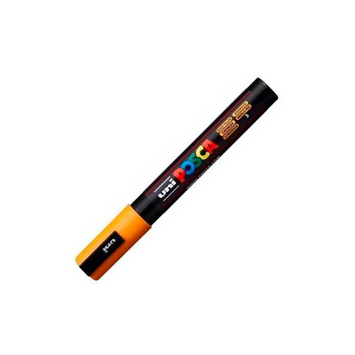 Pack De 6 Unidades Posca Marcador  Pc-5m No Permanente Punta Forma De Bala 1,8 - 2,5 Mm Naranja Medio