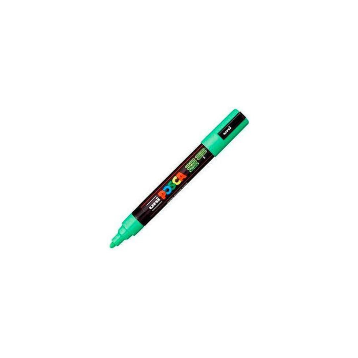 Pack De 6 Unidades Posca Marcador  Pc-5m No Permanente Punta Forma De Bala 1,8 - 2,5 Mm Verde Claro