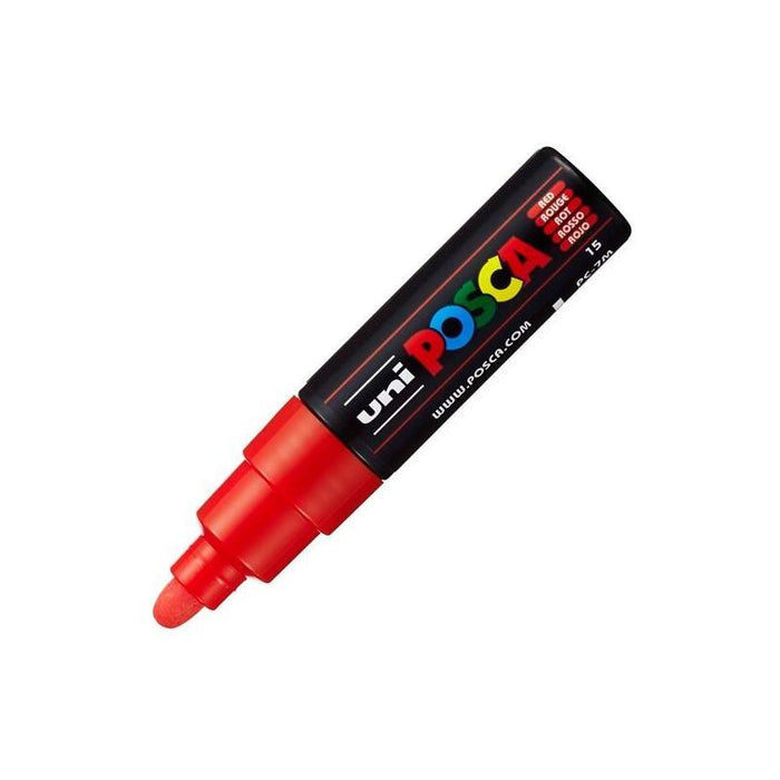 Pack De 6 Unidades Posca Marcador  Pc-7m No Permanente Punta Forma De Bala  4,5-5,5mm Rojo