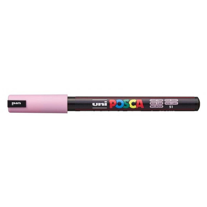 Pack De 6 Unidades Posca Pc-1mr Marcador De Pintura - Punta Roller De Fibra 0.7mm - Tinta Pigmentada Base Al Agua -