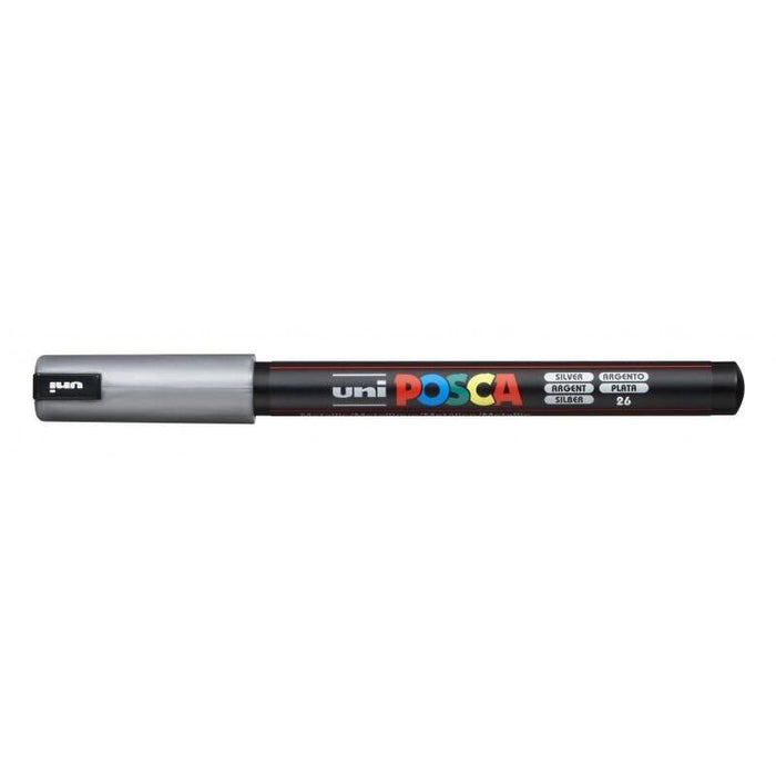 Pack De 6 Unidades Posca Pc-1mr Marcador De Pintura - Punta Roller De Fibra 0.7mm - Tinta Pigmentada Base Al Agua -