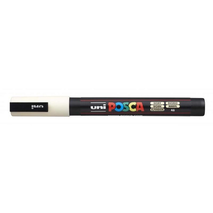 Pack De 6 Unidades Posca Pc-3m Marcador De Pintura Base Al Agua - Punta Conica De Poliester 0.9-1.3mm - Linea Fina -