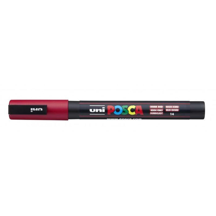 Pack De 6 Unidades Posca Pc-3m Marcador De Pintura - Punta Conica 0.9-1.3mm - Tinta Base Al Agua - Resistente A La Luz