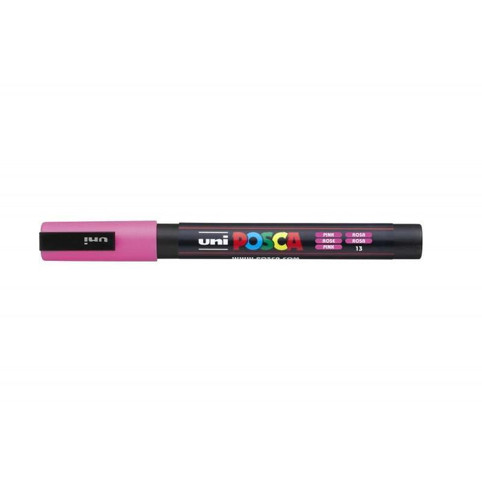 Pack De 6 Unidades Posca Pc-3m Marcador De Pintura - Punta De Poliester Conica 0.9-1.3mm - Tinta Base Al Agua -