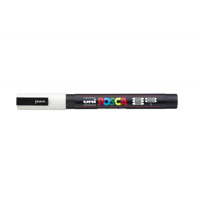 Pack De 6 Unidades Posca Pc-3m Marcador De Pintura - Punta De Poliester Conica 0.9-1.3mm - Tinta Base Al Agua -