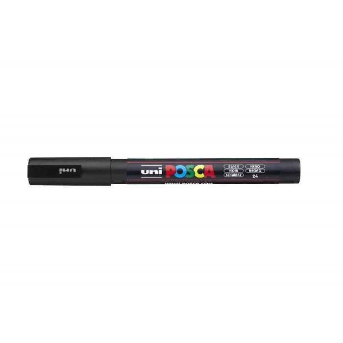Pack De 6 Unidades Posca Pc-3m Marcador De Pintura - Punta De Poliester Conica 0.9-1.3mm - Tinta Base Al Agua -
