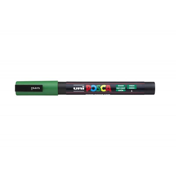 Pack De 6 Unidades Posca Pc-3m Marcador De Pintura - Punta De Poliester Conica 0.9-1.3mm - Tinta Base Al Agua -