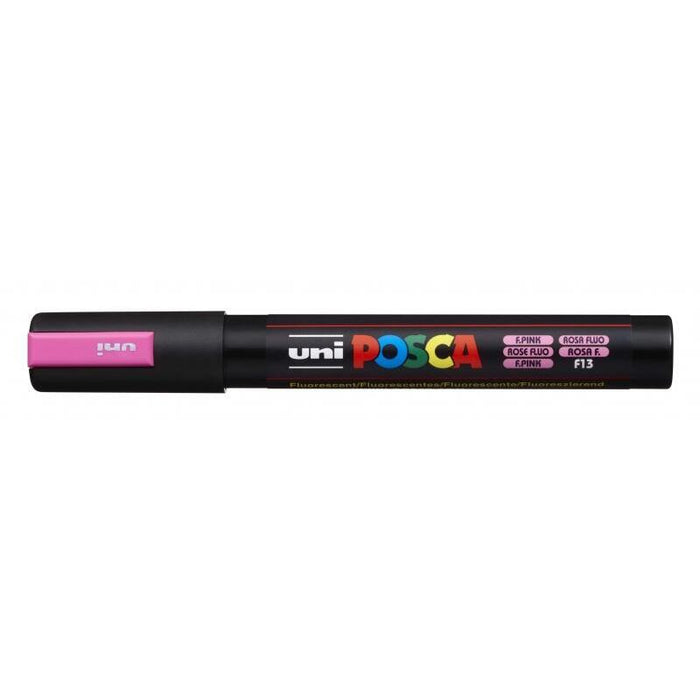 Pack De 6 Unidades Posca Pc-5m Marcador De Pintura - Punta De Bala 1.8-2.5mm - Base Al Agua - Resistente A La Luz -