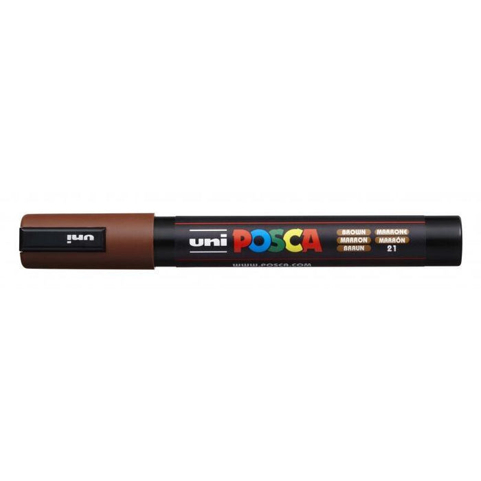 Pack De 6 Unidades Posca Pc-5m Marcador De Pintura - Punta De Bala 1.8-2.5mm - Tinta Base Al Agua - Resistente A La Luz