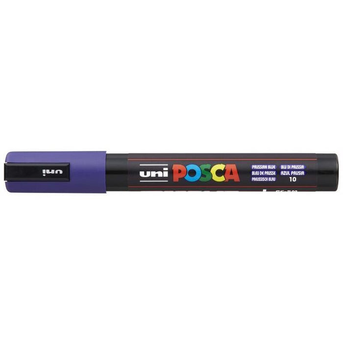 Pack De 6 Unidades Posca Pc-5m Marcador De Pintura - Punta De Bala 1.8-2.5mm - Tinta Base Al Agua - Resistente A La Luz